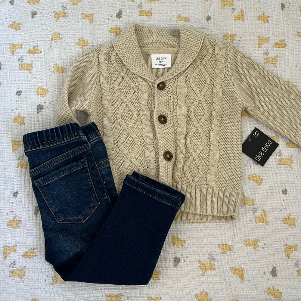 NWT 18 mo Sweater and Jeans